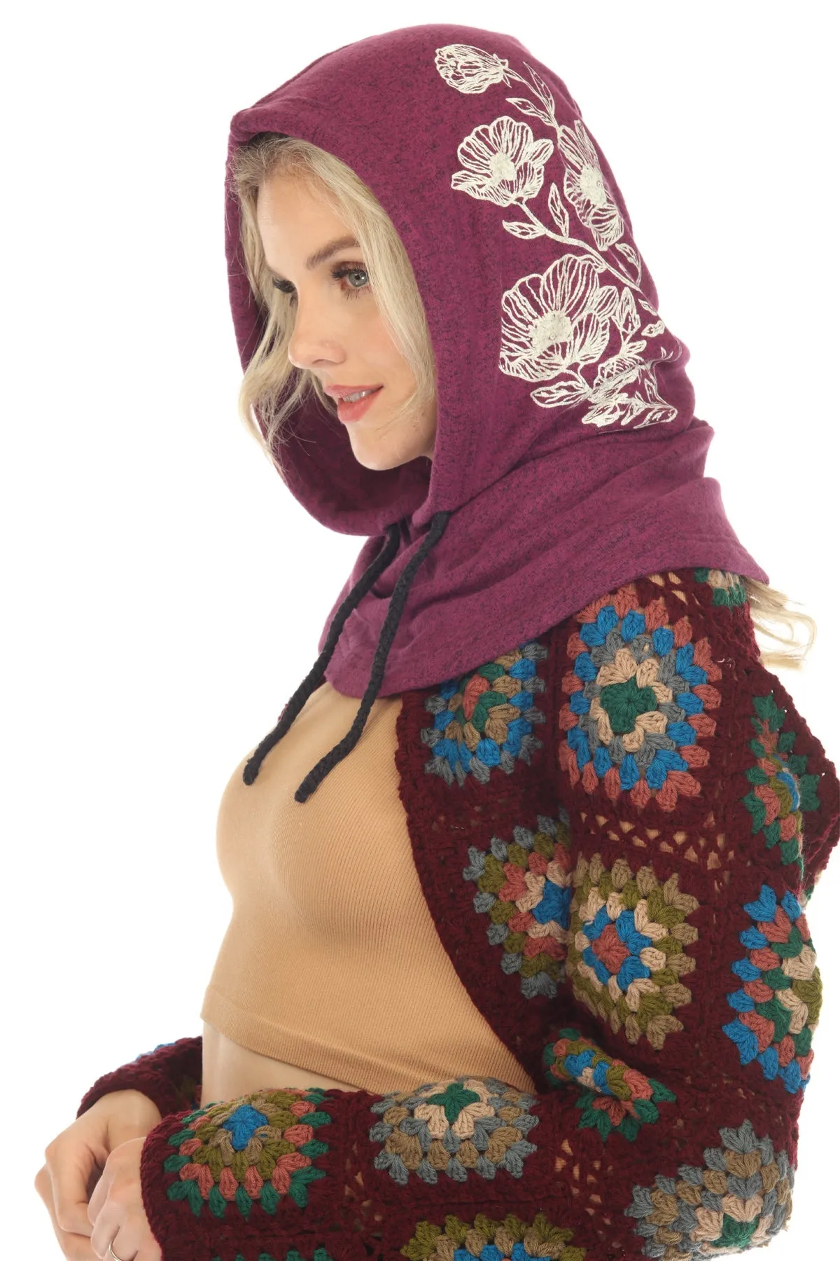 Soft Knit Poppy Hoodie Balaclava