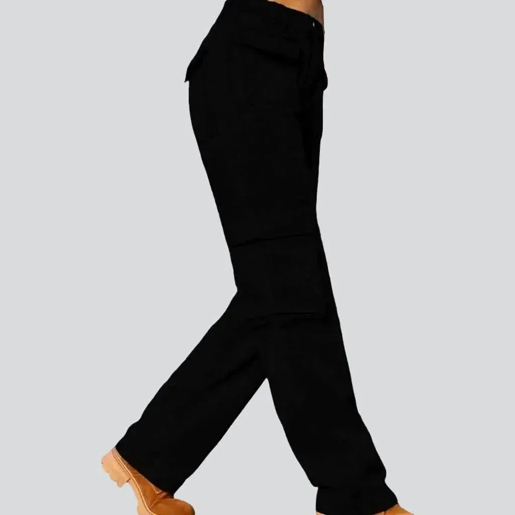 Straight high-waist jeans
 for ladies