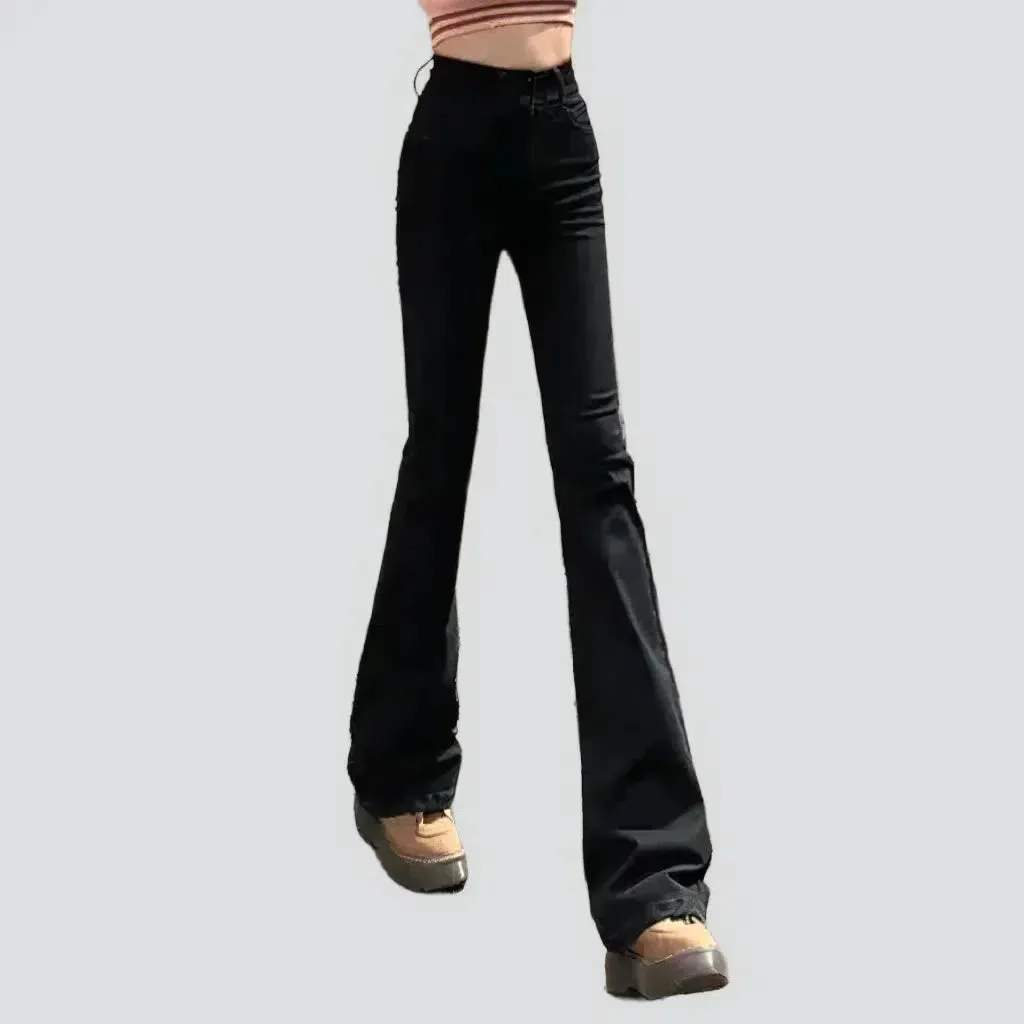 Street women's stonewashed jeans