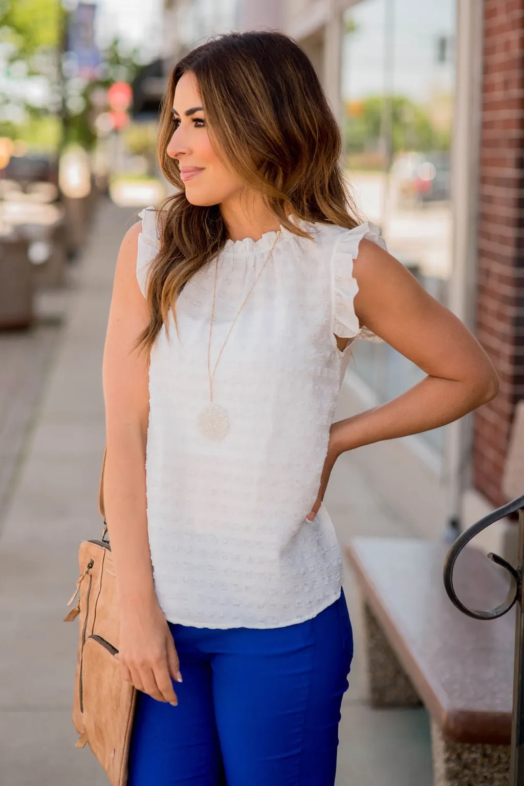 Subtle Textured Flutter Trim Tank