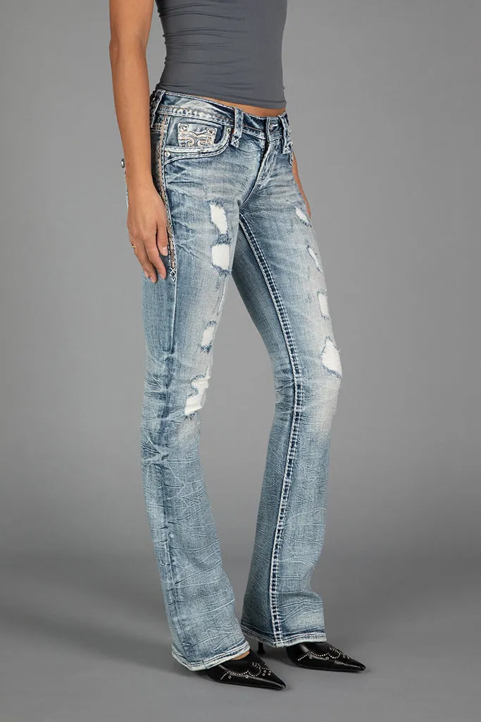 TALISA LOW-RISE BOOTCUT JEANS