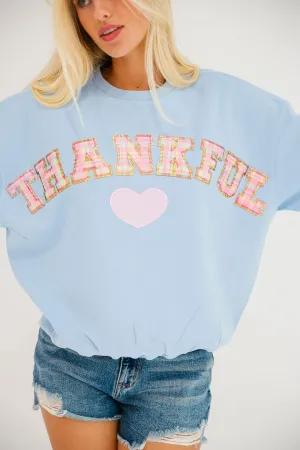 THANKFUL BLUE PULLOVER