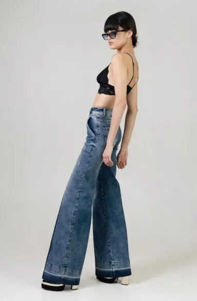 The Beyond Wide Leg Jean | Marble Wash