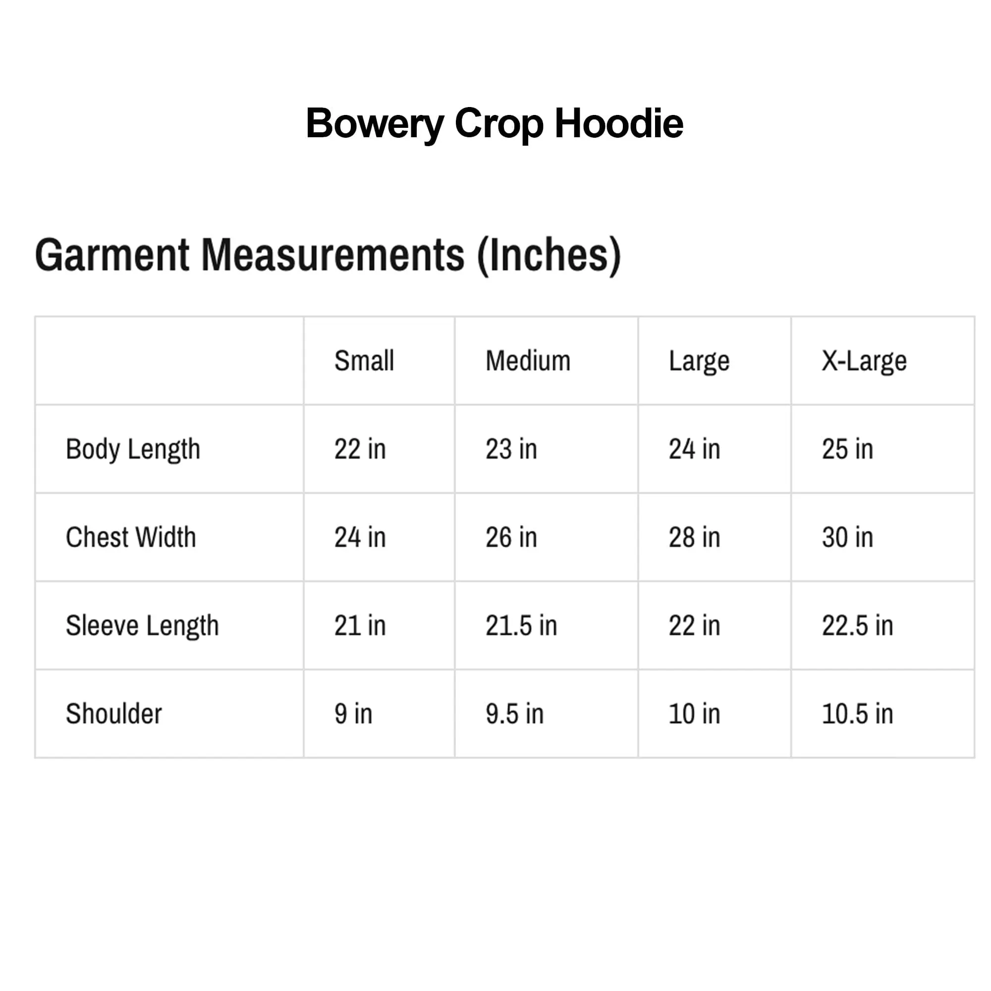 The Bowery Crop Hoodie