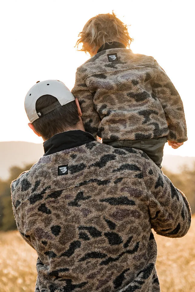 Toddler Sherpa Jacket Full Zip - Rocky Mountain Camo