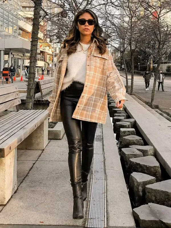 Trendy Plaid Shacket for Stylish Layering