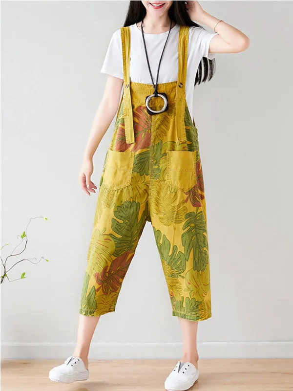 Tropical Jungle Overall Dungarees