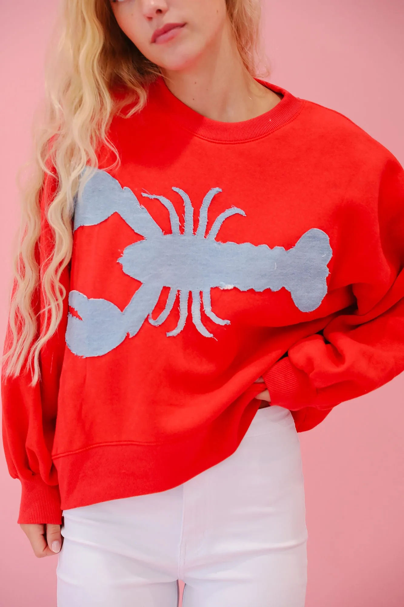 UNDER THE SEA RED PULLOVER