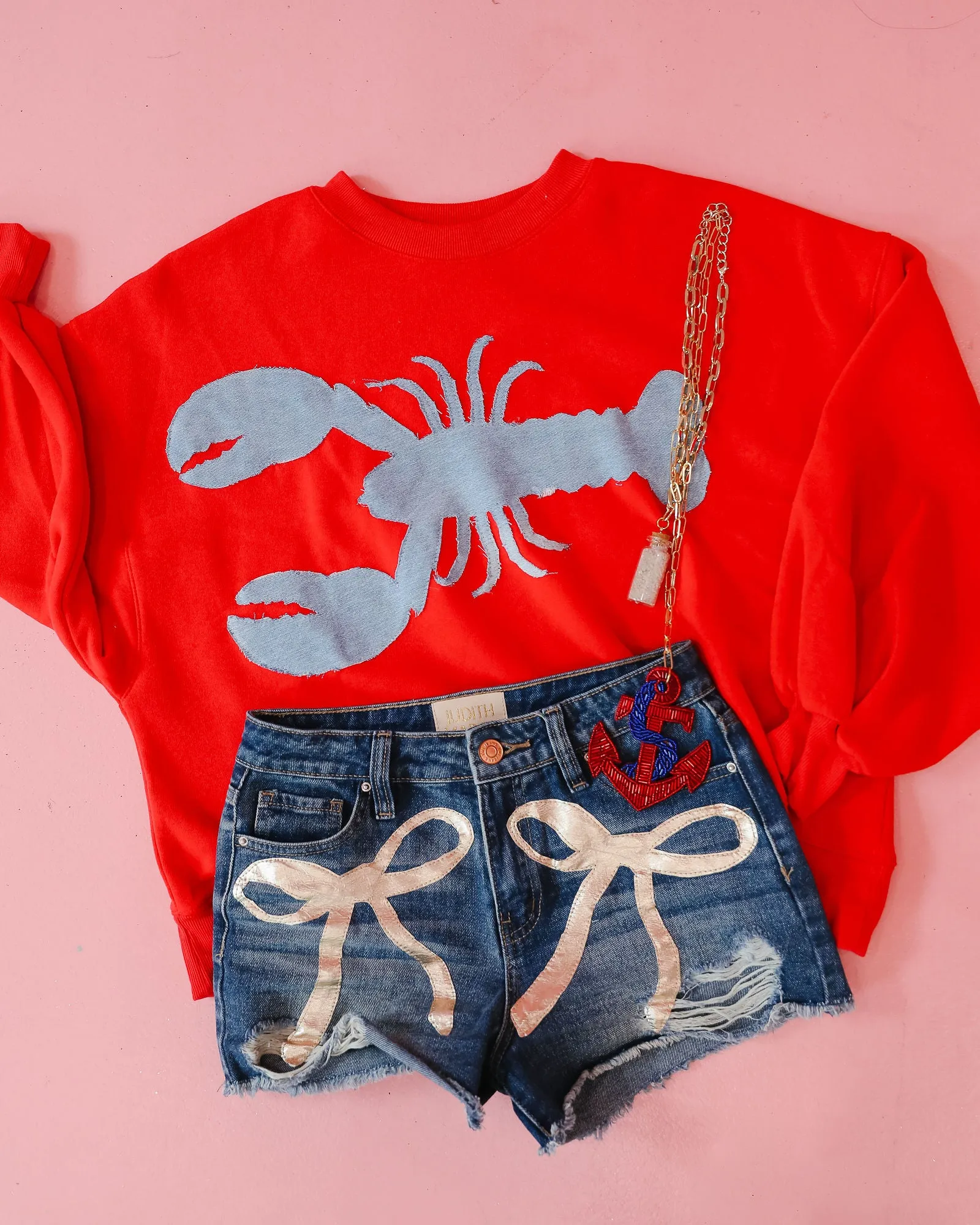 UNDER THE SEA RED PULLOVER