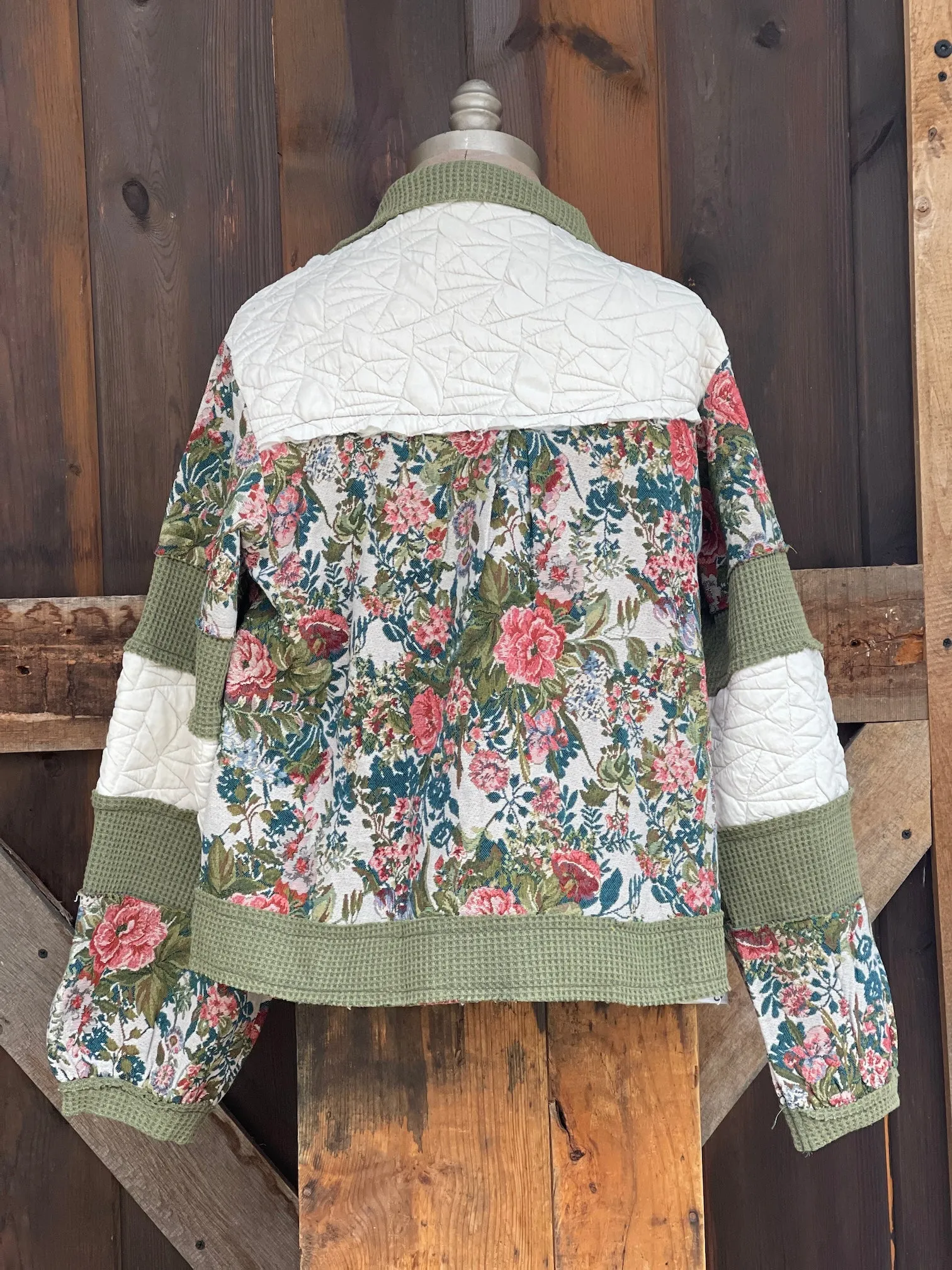 Vintage Wash Floral Layering Shacket