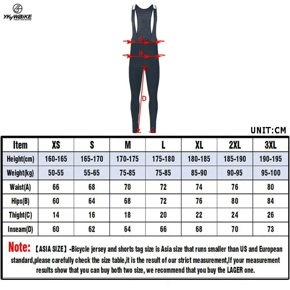 Winter Men's Cycling Bib Pants Thermal Fleece Trousers Leggings With Pad to Keep Warm Mountain Bike Pants Cycling Pants