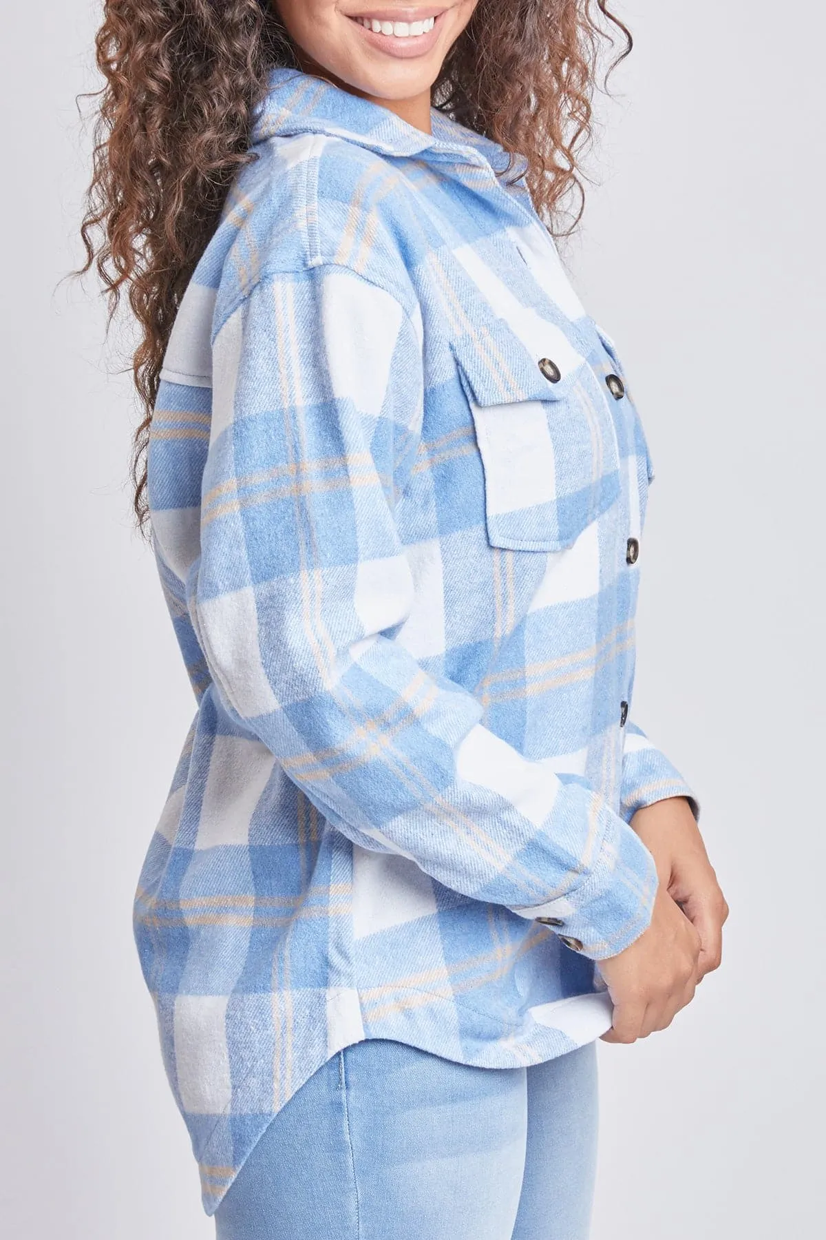 Women's Oversized Plaid Flannel Shacket