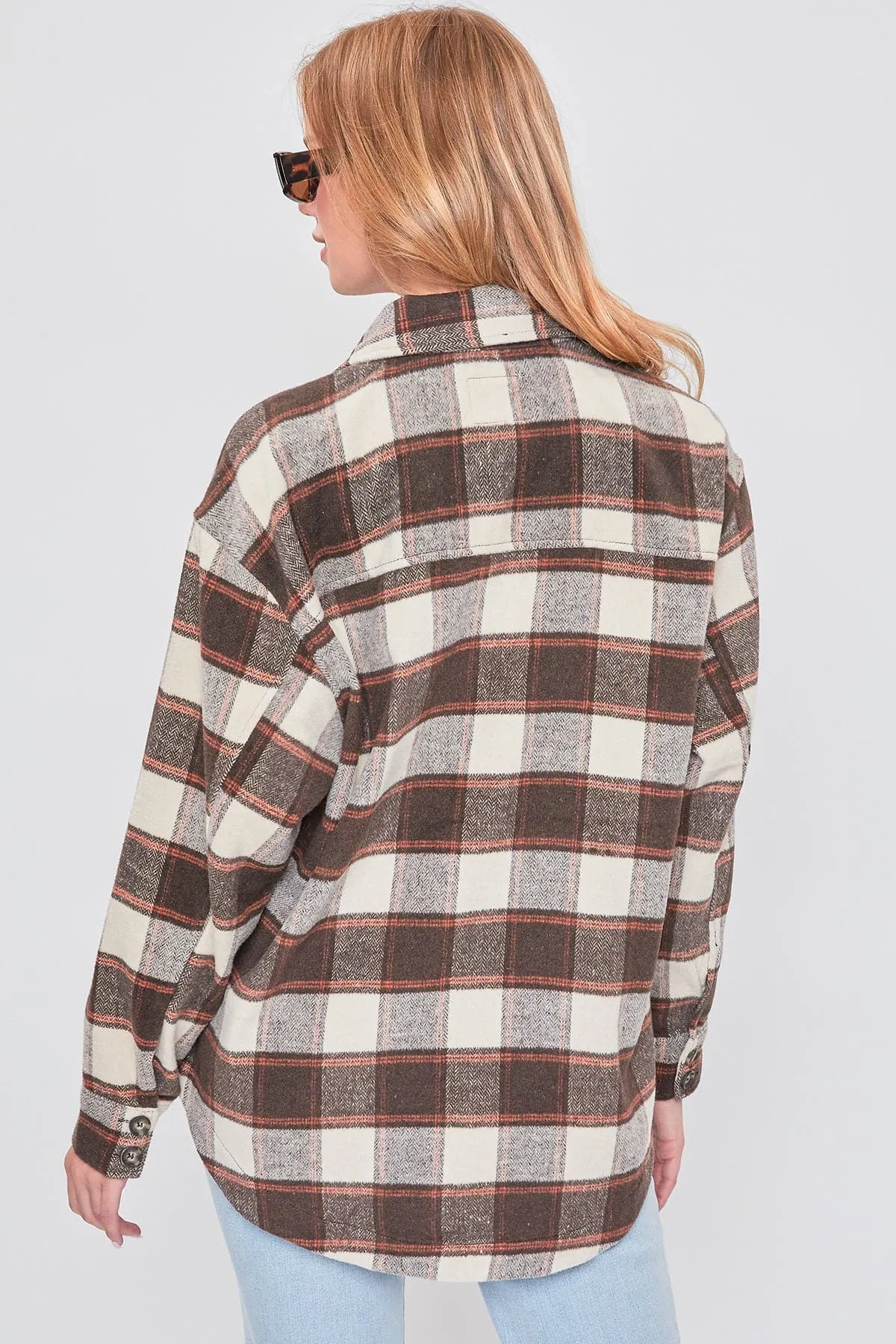 Women's Oversized Plaid Flannel Shacket