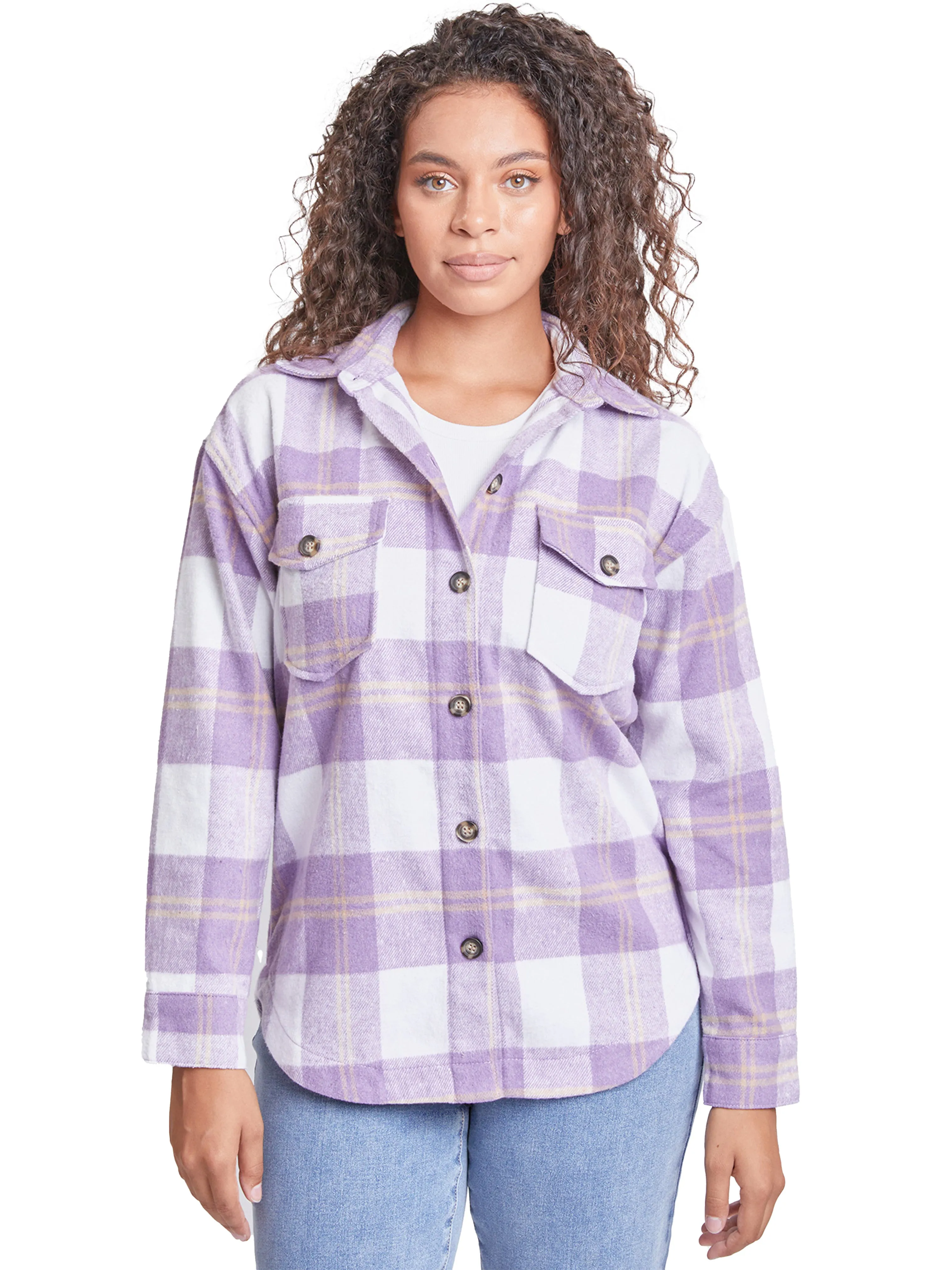 Women's Oversized Plaid Flannel Shacket