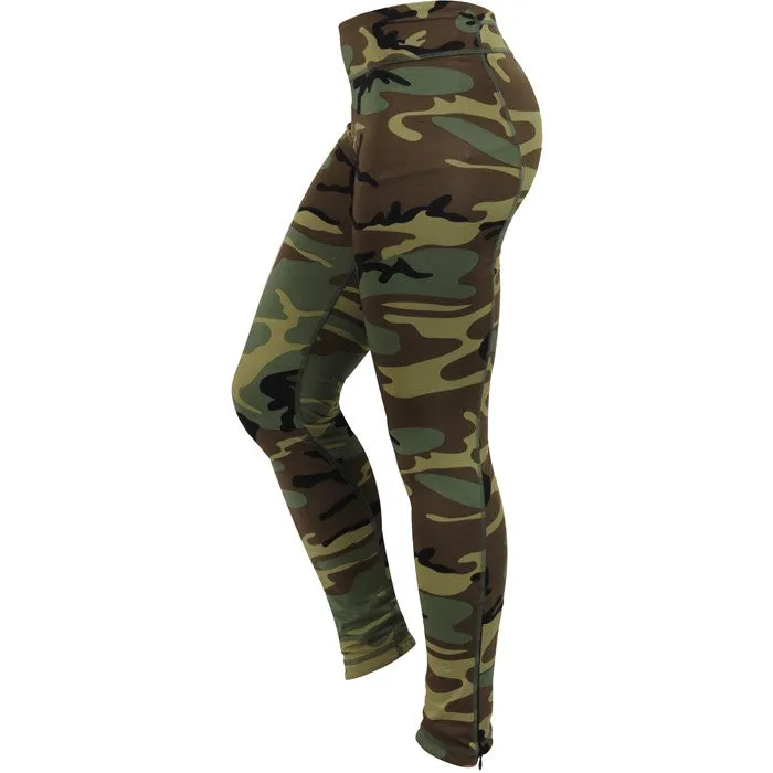 Woodland Camouflage - Womens Performance Leggings